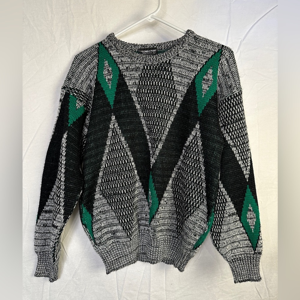 Vintage Tons of Fun Knit Sweater MADE IN USA